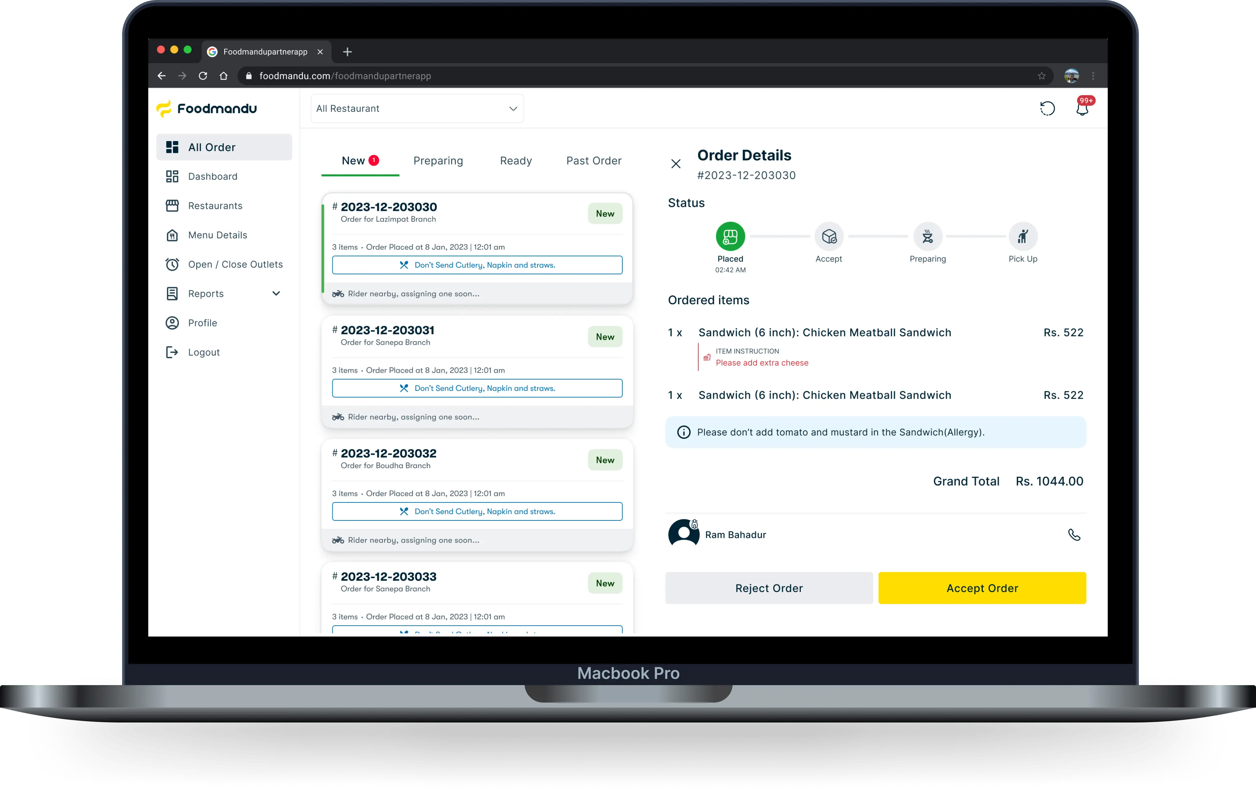 Partner with Foodmandu